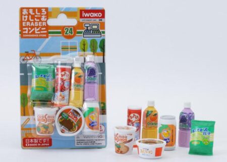 Iwako Eraser Set - Drinks and Snack Food Blister Pack