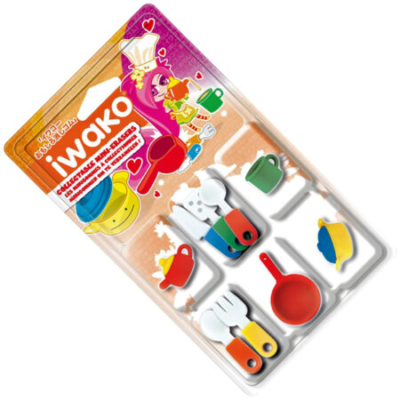 Iwako Eraser Set - Kitchen Utensils Blister Pack