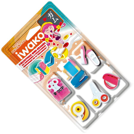 Iwako Eraser Set - School Supply Blister Pack