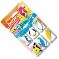 Iwako Eraser Set - Sea Animals Blister Pack
