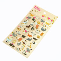 Kawaii Happy Cat 3D Sponge Stickers