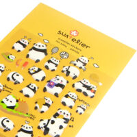 kawaii Happy Panda 3D Sponge Stickers