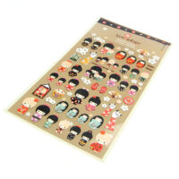 Kokeshi Girl Paper Stickers