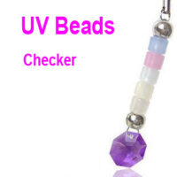 UV Beads checker Mobile phone charm