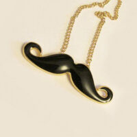 Vintage Moustache Necklace